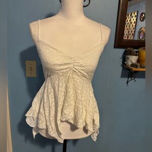 See You Monday, White Lace, Tank Top